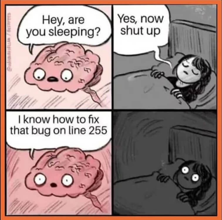 Programming Memes - Programmer while sleeping