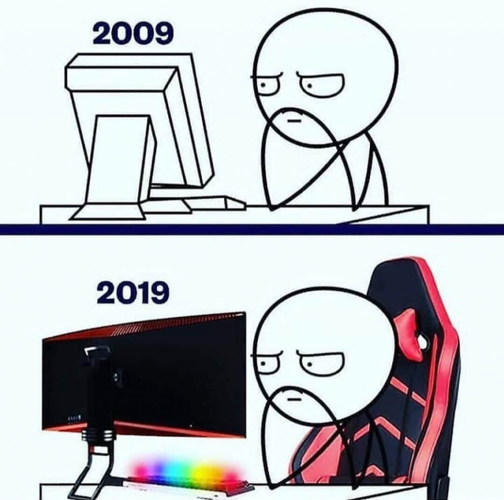 Programming in 2009 vs 2019