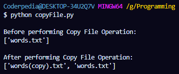 Python Copy File with copy()