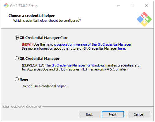 Credential Helper - How to Install Git on Windows 10