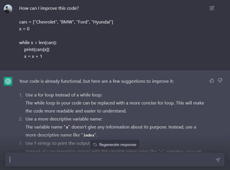 Code Improvement