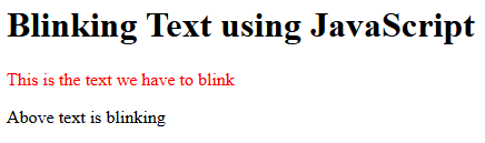 JavaScript using Display blank